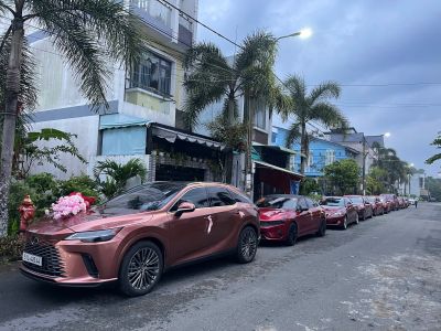 Xe Hoa Rước Dâu Màu Đỏ  Xe Đoàn